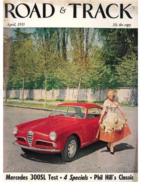 1955 ROAD AND TRACK MAGAZINE APRIL ENGELS