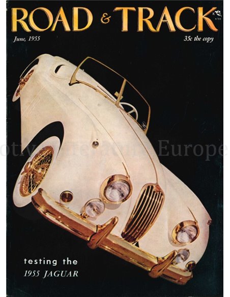 1955 ROAD AND TRACK MAGAZINE JUNE ENGLISH