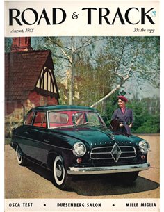 1955 ROAD AND TRACK MAGAZINE AUGUST ENGLISCH