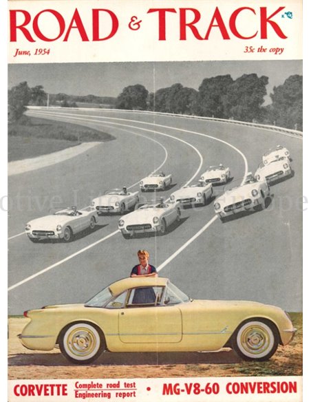 1954 ROAD AND TRACK MAGAZINE JUNI ENGELS