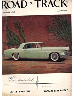 1955 ROAD AND TRACK MAGAZINE DECEMBER ENGLISH