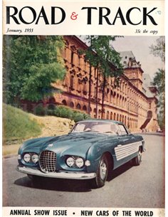 1955 ROAD AND TRACK MAGAZINE JANUARY ENGLISH