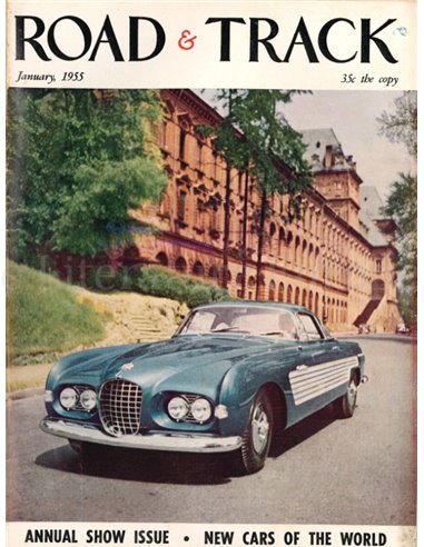 1955 ROAD AND TRACK MAGAZINE JANUAR ENGLISCH