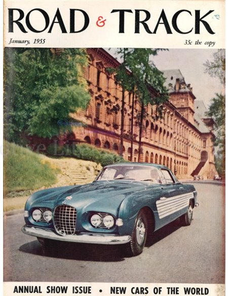 1955 ROAD AND TRACK MAGAZINE JANUARY ENGLISH