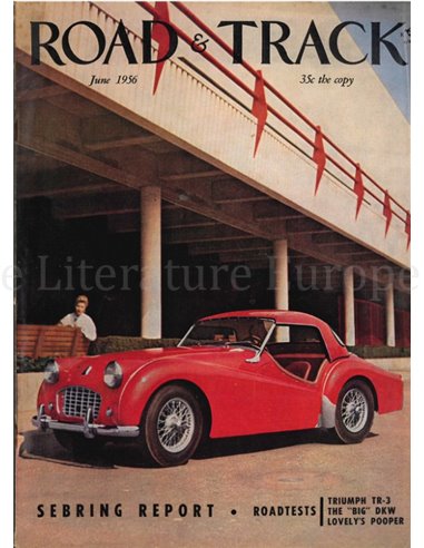 1956 ROAD AND TRACK MAGAZINE JUNI ENGELS