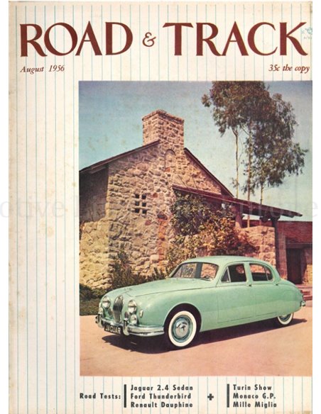1956 ROAD AND TRACK MAGAZINE AUGUST ENGELS