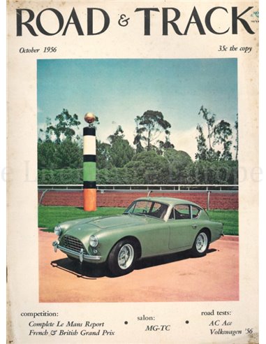 1956 ROAD AND TRACK MAGAZINE OCTOBER ENGLISH