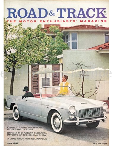 1959 ROAD AND TRACK MAGAZINE JUNI ENGELS