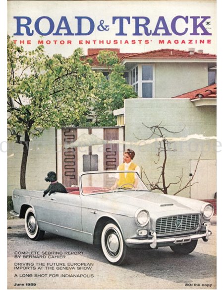 1959 ROAD AND TRACK MAGAZINE JUNI ENGLISCH