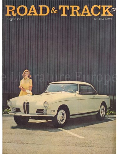1957 ROAD AND TRACK MAGAZINE AUGUST ENGLISCH