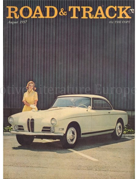 1957 ROAD AND TRACK MAGAZINE AUGUST ENGLISCH
