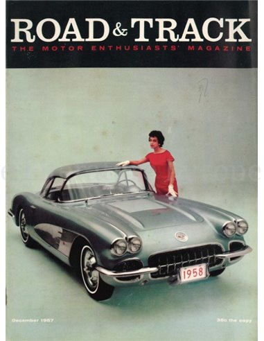 1957 ROAD AND TRACK MAGAZINE DEZEMBER ENGLISCH