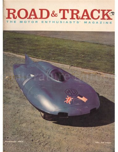 1957 ROAD AND TRACK MAGAZINE NOVEMBER ENGLISH