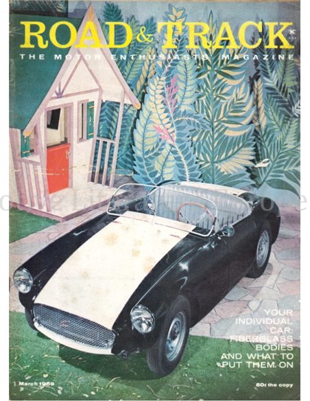 1959 ROAD AND TRACK MAGAZINE MARCH ENGLISH