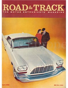 1958 ROAD AND TRACK MAGAZINE APRIL ENGLISCH