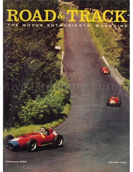 1958 ROAD AND TRACK MAGAZINE FEBRUARY ENGLISH