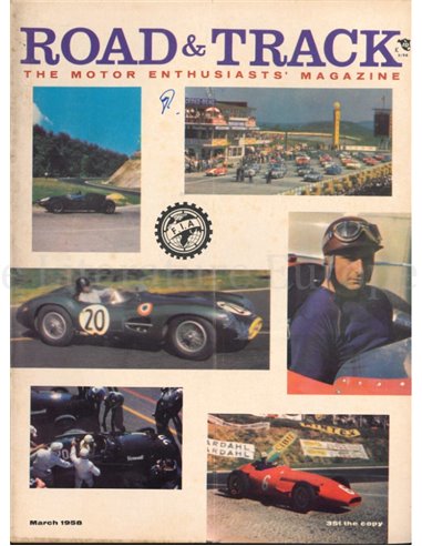 1958 ROAD AND TRACK MAGAZINE MARCH ENGLISH