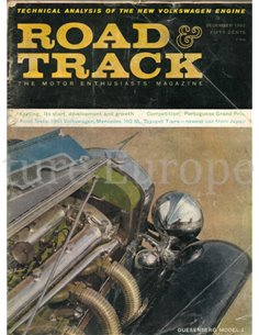1960 ROAD AND TRACK MAGAZINE DEZEMBER ENGLISCH