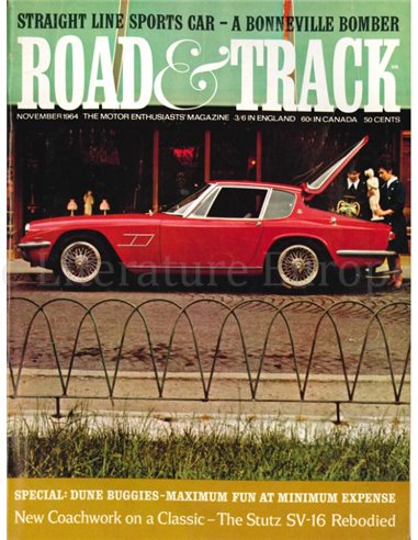 1964 ROAD AND TRACK MAGAZINE NOVEMBER ENGLISCH