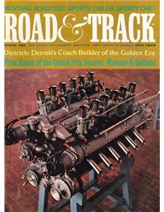 1964 ROAD AND TRACK MAGAZINE AUGUST ENGLISH