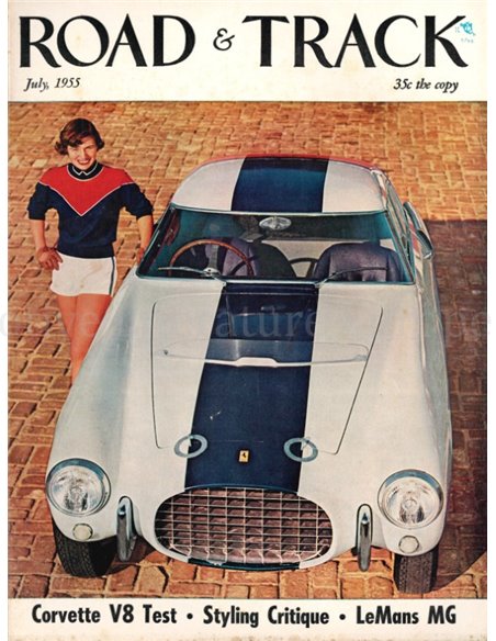 1955 ROAD AND TRACK MAGAZINE JULI ENGLISCH