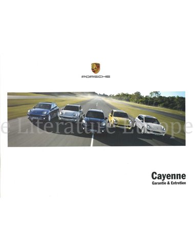 2011 PORSCHE CAYENNE WARRANTY & MAINTENANCE FRENCH