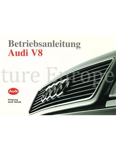 1991 AUDI V8 INSTRUCTIEBOEKJE DUITS