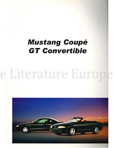1995 FORD MUSTANG BROCHURE NEDERLANDS