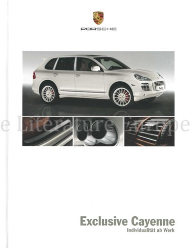 2008 PORSCHE CAYENNE EXCLUSIVE HARDCOVER BROCHURE NEDERLANDS