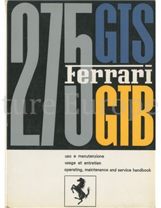 1965 FERRARI 275 GTB & GTS INSTRUCTIEBOEKJE 01/65