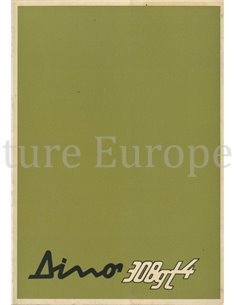 1974 FERRARI DINO 308 GT4 OWNERS MANUAL 91/74