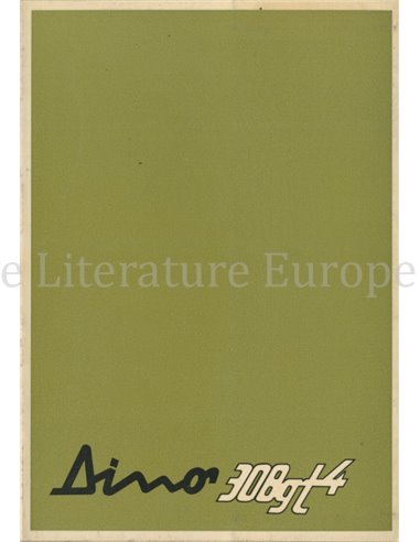 1974 FERRARI DINO 308 GT4 BETRIEBSANLEITUNG 91/74