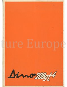 1975 FERRARI DINO 208 GT4 OWNERS MANUAL 102/75