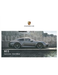 2020 PORSCHE 911 BETRIEBSANLEITUNG ENGLISCH