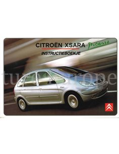2001 CITROEN XSARA PICASSO INSTRUCTIEBOEKJE NEDERLANDS