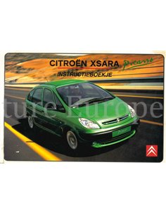 2000 CITROEN XSARA PICASSO INSTRUCTIEBOEKJE NEDERLANDS
