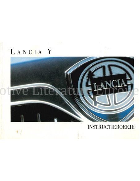 1999 LANCIA Y BETRIEBSANLEITUNG NIEDERLÄNDISCH