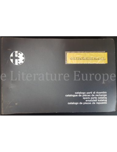 1971 ALFA ROMEO MONTREAL SPARE PARTS CATALOG 