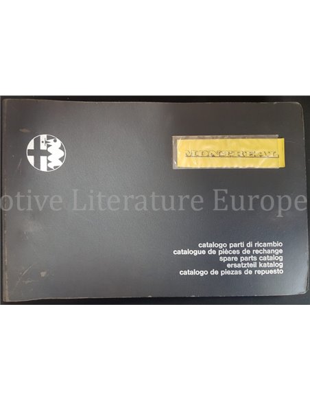 1971 ALFA ROMEO MONTREAL ERZATSTEILKATALOG 
