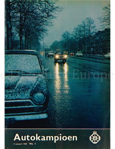 1969 AUTOKAMPIOEN MAGAZINE 1 NEDERLANDS