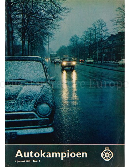 1969 AUTOKAMPIOEN MAGAZIN 1 NIEDERLÄNDISCH