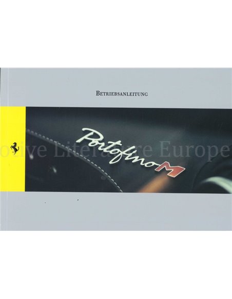 2021 FERRARI PORTOFINO M OWNERS MANUAL GERMAN