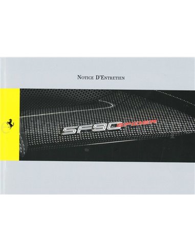 2021 FERRARI SF90 SPIDER OWNERS MANUAL FRENCH
