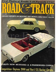 1964 ROAD AND TRACK MAGAZINE MAI ENGLISCH