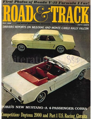 1964 ROAD AND TRACK MAGAZINE MAY ENGLISH