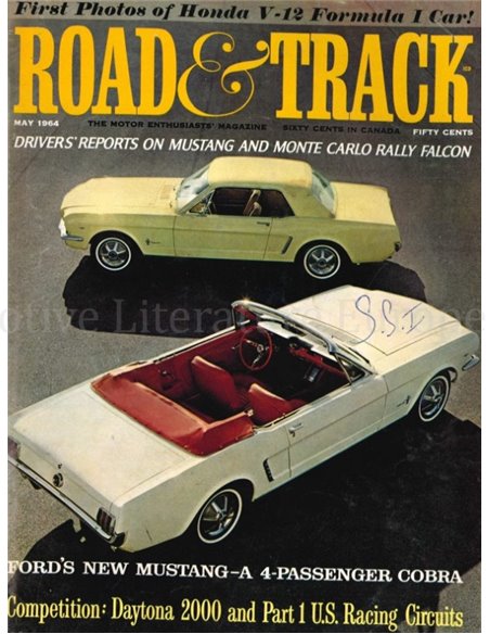 1964 ROAD AND TRACK MAGAZINE MAY ENGLISH