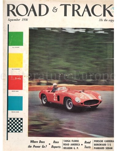 1956 ROAD AND TRACK MAGAZINE SEPTEMBER ENGLISH