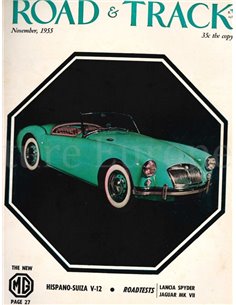 1955 ROAD AND TRACK MAGAZINE NOVEMBER ENGLISCH