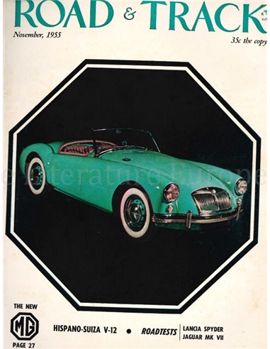 1955 ROAD AND TRACK MAGAZINE NOVEMBER ENGLISCH