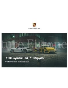 2021 PORSCHE 718 CAYMAN GT4 | SPYDER BETRIEBSANLEITUNG NIEDERLÄNDISCH